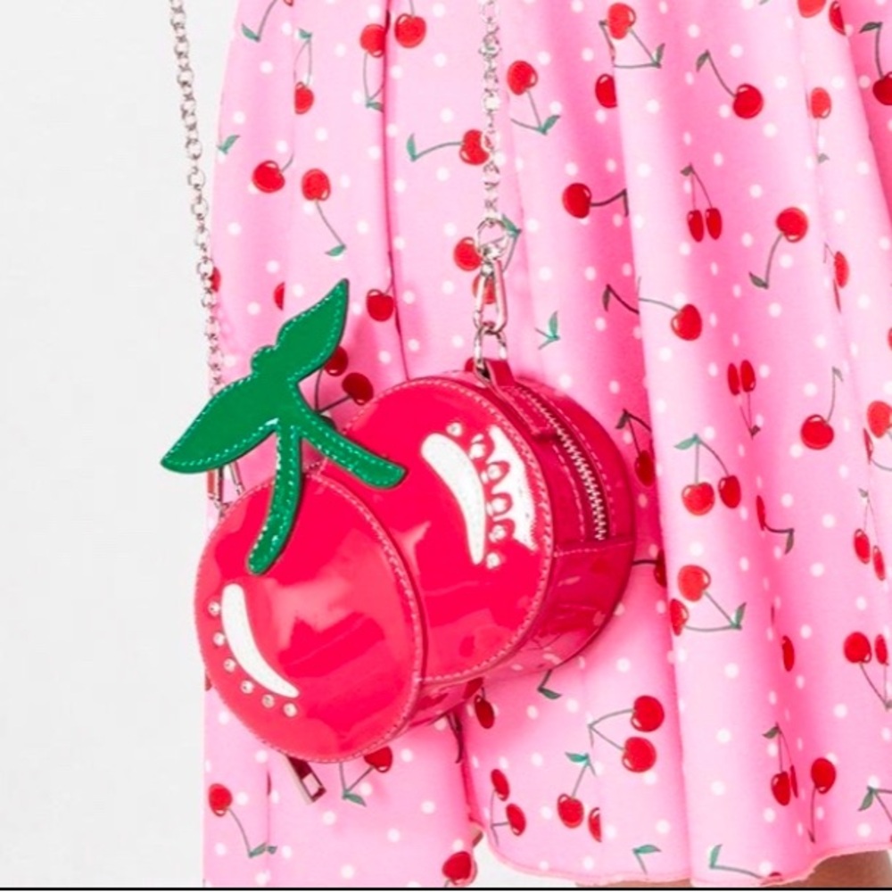 Sugar Thrillz Cherry On Top Coin Purse / Crossbody Bag - Picture 2 of 8
